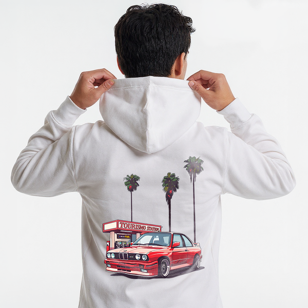 Sweat M3 E30 blanc de dos