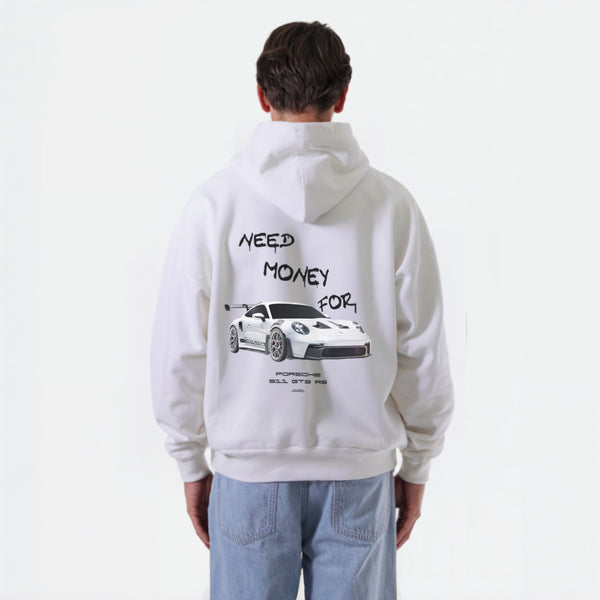 Sweat Need Money for Porsche GT3 RS blanc de dos