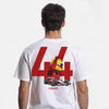 T-shirt F1 Ferrari Lewis Hamilton blanc de dos