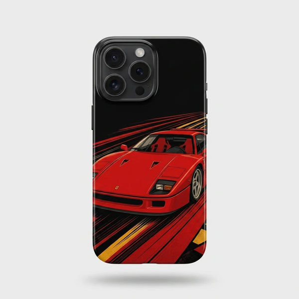 Coque iPhone Ferrari F40 Tourismo Clothing, design pop art inspire d'une legende de Maranello.