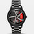 Ferrari 488 watch front view, 3D spinning wheel dial