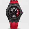 McLaren 720 watch front view, 3D spinning wheel dial