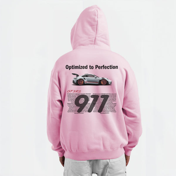 Sweat porsche GT3RS 992 rose de dos