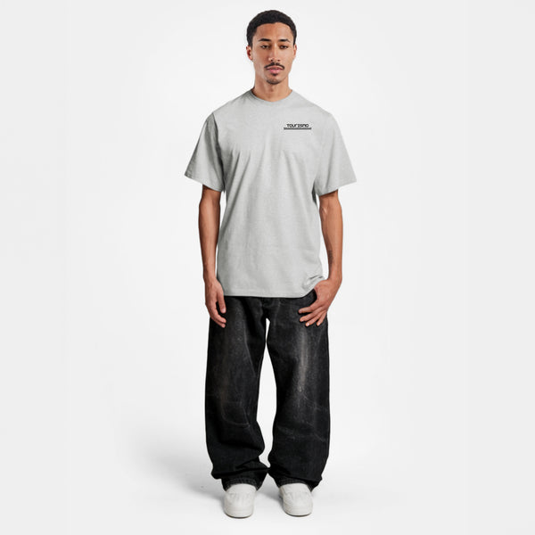 t-shirt grisF1 mercedes noir et vert de face