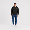 Sweat F1 Ayrton Senna Signature noir vu de face en plan large avec logo Tourismo