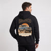 Sweat Ford Bronco First Generation noir à capuche vu de dos avec design High Desert Edition
