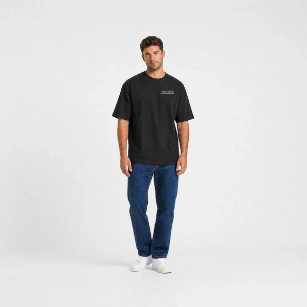 T-shirt Bentley Blower The Art Of Adventure noir vu de face en plan large avec logo Tourismo