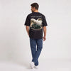 T-shirt Bentley Continental GT Grand Touring Society noir porté de dos en plan large