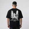 T-shirt BMW M3 G80 noir vue de dos avec illustration imprimée au dos