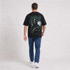 T-shirt F1 Fernando Alonso Signature noir porté de dos en plan large
