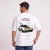 T-shirt Lancia Stratos Virage victorieux blanc, voiture de rallye vue de dos