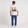 T-shirt Maserati Bora Avenir italien blanc porté de dos en plan large