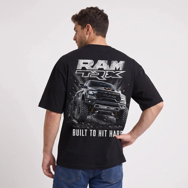 T-shirt RAM TRX Built to Hit Hard noir porté de dos