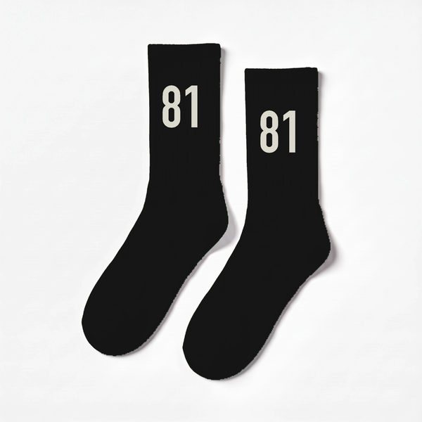Oscar Piastri 81 Socks, black
