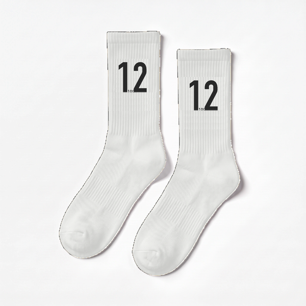 Ayrton Senna 12 Socks, 1988 season, white