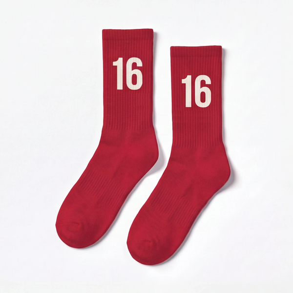 Charles Leclerc 16 Socks, racing red