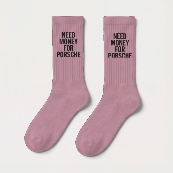 Need Money For Porsche Socks, dusty pink