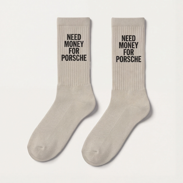 Need Money For Porsche Socks, ecru