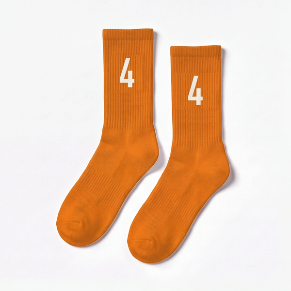 Lando Norris 4 Socks, orange