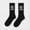 Need Money For Porsche Socks, black