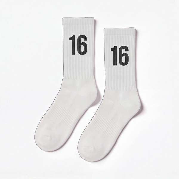 Charles Leclerc 16 Socks, white