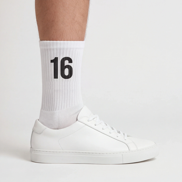 Charles Leclerc 16 Socks, white