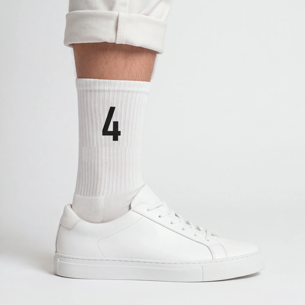Lando Norris 4 Socks, white