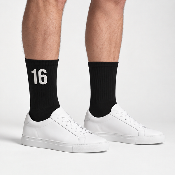 Charles Leclerc 16 Socks, black