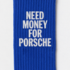 Need Money For Porsche Socks, cobalt blue