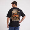 T-shirt Volkswagen Beetle Baja Bug Desert Misfit noir porté de dos