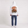 Sweat Volkswagen Beetle Baja Bug Desert Misfit blanc à capuche vu de dos
