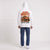 Sweat Volkswagen Beetle Baja Bug Desert Misfit blanc à capuche vu de dos