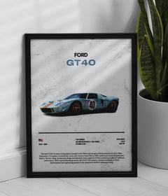 Ford GT40 Poster