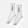 Tourismo Crew Socks white, the pair laid flat