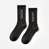 Tourismo Crew Socks black, the pair laid flat