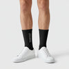 Tourismo Crew Socks black, worn, front view of the pair