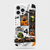 Coque iPhone Lando Norris F1 blanche, collage LN4 orange McLaren — Tourismo Clothing