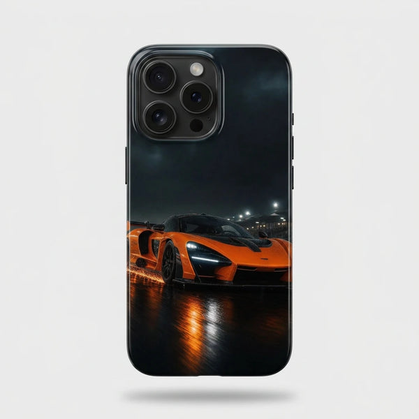 Coque iPhone McLaren Senna Tourismo Clothing, design automobile premium inspire de la piste.