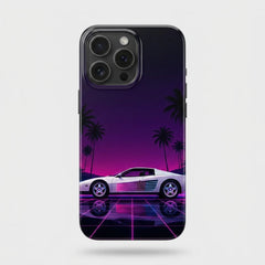 Ferrari Testarossa Synthwave iPhone Case