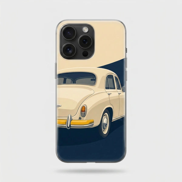 Coque iPhone Classic Cream Tourismo Clothing, design automobile premium inspire d'une silhouette classique.