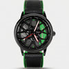 Porsche 718 Watch, green caliper