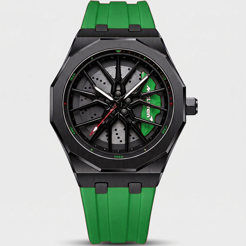 McLaren 720 Watch, green caliper