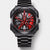 Porsche 911 watch front view, 3D spinning wheel dial