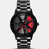 Shelby GT500 watch front view, 3D spinning wheel dial
