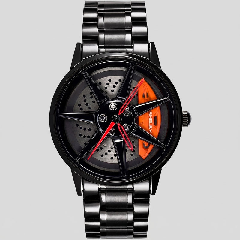 Shelby GT500 Watch, orange caliper