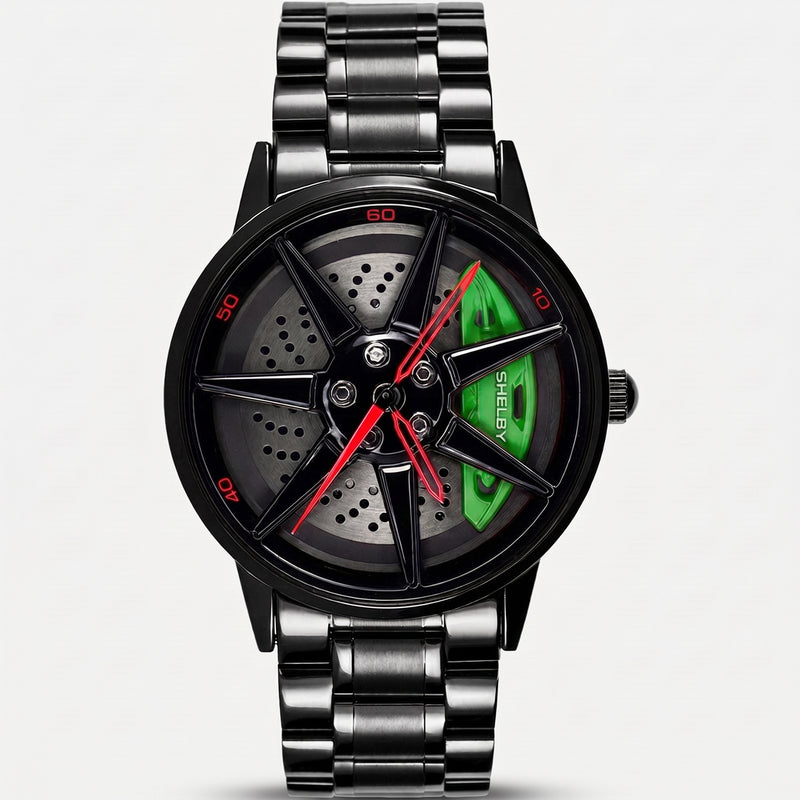 Shelby GT500 Watch, green caliper