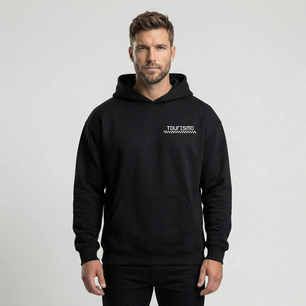 Sweat Kimi Antonelli F1 noir, vue profil : streetwear automobile homme