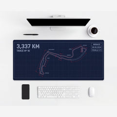 Leclerc Monaco Circuit Map Mouse Mat