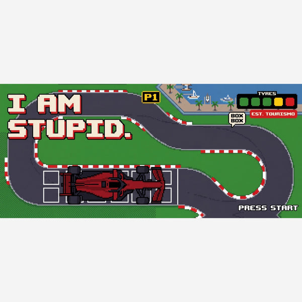 Leclerc 16-Bit Pixel Art Mouse Mat — close-up of the printed design.