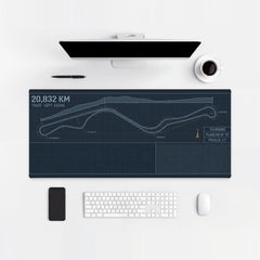 Mouse Pad Eifel Test Circuit Blueprint